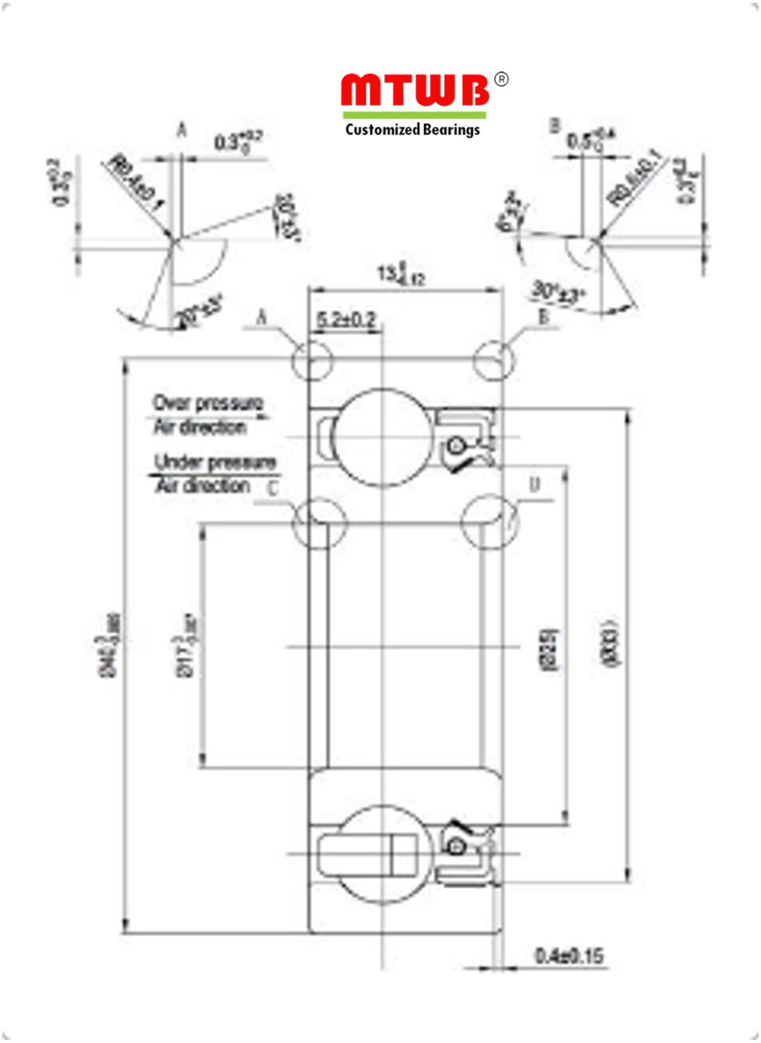 Paliers d’outils manuels électriques 6203 W13 FvLy TN9 A3 C3 V2 L10-6 pour HUSQVARNA Outil électrique de travail du bois